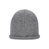 VA Curved Oval Metal Roll-Up Beanie / Melange Gray