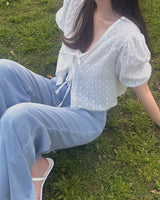 Burke Punching Ribbon Blouse