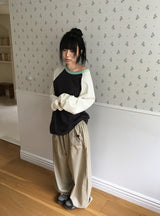[unisex] Chaconne Color Matching Raglan Long Sleeve Tee