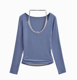 Erin Halter Layered Long-Sleeve Top