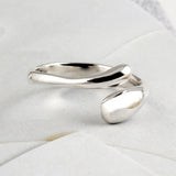 SVR-S630 Silver 92.5 ring open band daily women's silver ring size adjustable