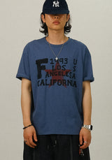 DZ Retro Star Printing Crop 1/2 T