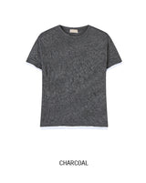 Even Wrinkle Layered Short Sleeve T-shirt