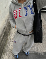 American Patch Slim Hooded Zip-Up