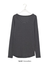 Kaer Stripe Layered Long Sleeve Tee
