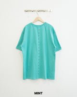 Punch Eyelet Short Sleeve T