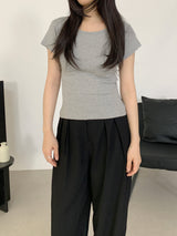 [1+1] ルエル ラウンドネック半袖Tシャツ