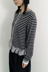 Demme Mohair Frill Cardigan (2color)