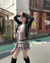 ラブオブスリムデイフリルカーディガン