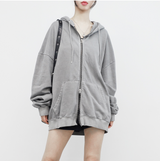 [NONCODE] (Unisex) Hate Two-Way Washing Hooded Zip-Up