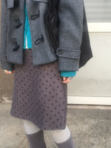 dot corduroy skirt
