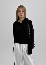 [MADE] Cello Button Hoodie Long Sleeve Shirt