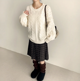 Sewing Dotom Balloon Fit Round Knit