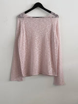 PongPong Boat Neck Slim Fit See-Through Mesh Lightweight Knit 4 Colors