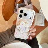 フラワー ガーデン バニー マグネティック iPhone ケース