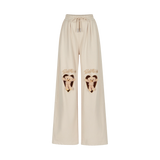 13DE MARZO Doozoo Hollow Heart Sweatpants