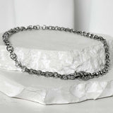 SS-6mm BOLD O chain necklace_silver