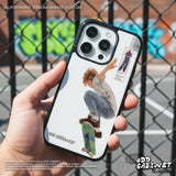 Hip Pixel Skateboard Epoxy Bumper iPhone Case