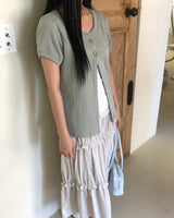ダレン パンチング ショートスリーブカーディガン