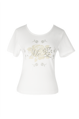 Me愛 - Me愛 Tシャツ (ベージュ)