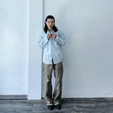 Double Knee Straight-Leg Trousers