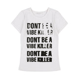 3ウェイレタリングコサージュTシャツ (BLACK) F25QB106