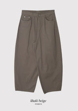 Dian Flap Pocket Cotton Balloon Wide Pants (2color)