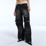 SAINT TWO-WAY JEANS_BLACK