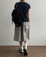 Punch Eyelet Bermuda Sweatpants