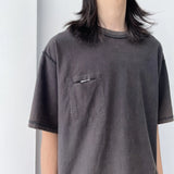 スラッシュドポケットウォッシュドTシャツ