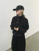 シュガーソフトフリースハーフジップアップ(3c)