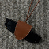 [Real Leather] ステッチクリップサングラスホルダー