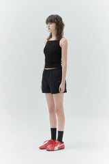 KIRSH PLAIN ULTRALIGHT HALF PANTS - BLACK 