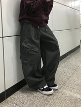 バードコットンワイドカーゴパンツ 3C