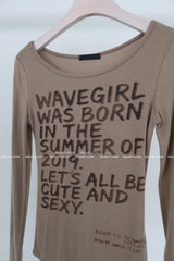 Girl's Lettering Long Sleeve T-Shirt