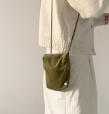mini pocket bag - corduroy matcha