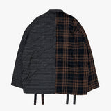 double check deconstructed shirt_brown