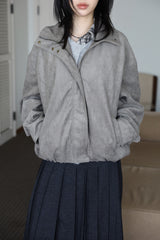 Muffler half soft knit