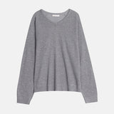 Air V-neck Linen Long Sleeve Knit