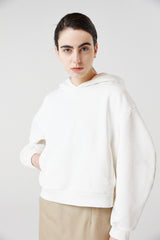 balloon crop hoodie_white