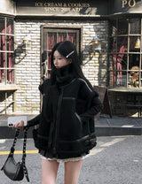 【BELLIDE MADE】Rowin ハイネックムートンベスト
