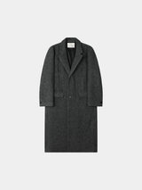 [Premium] ウールヘリンボーン2wayチェスターコート (2color)