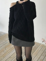 Leel Shoulder Slit Knitwear (3 colors)