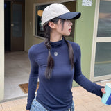 ロゴステッチウールスパンポーラTシャツ