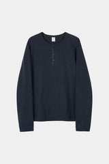 Comfort 3-Button Henley Neck (Navy)
