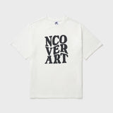 ウェーブグラフィックTシャツ-ホワイト