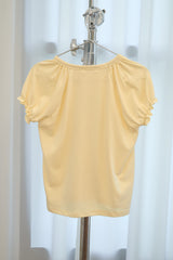 フリル パフ Tシャツ(Yellow)
