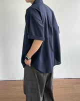 テンプルリネンショートスリーブシャツ