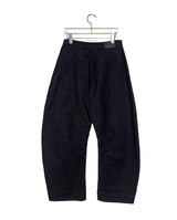 Creamb Cut Pintuck Denim Wide Pants