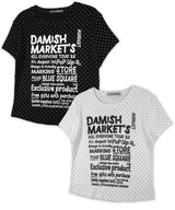 マーケッツドットグラフィックTシャツ_アイボリー